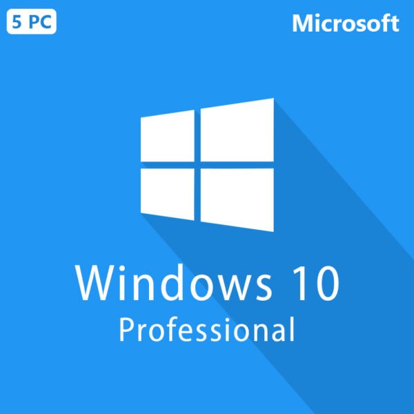 Microsoft Windows 10 Pro License Key for 5 PCs – Instant Delivery