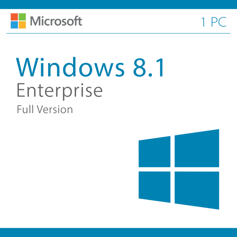 Microsoft Windows 8.1 Enterprise Lifetime Activation Key for 1 PC